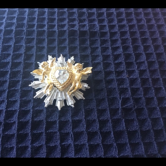 Vintage RJ Graziano double churn sunburst broach - Picture 2 of 3